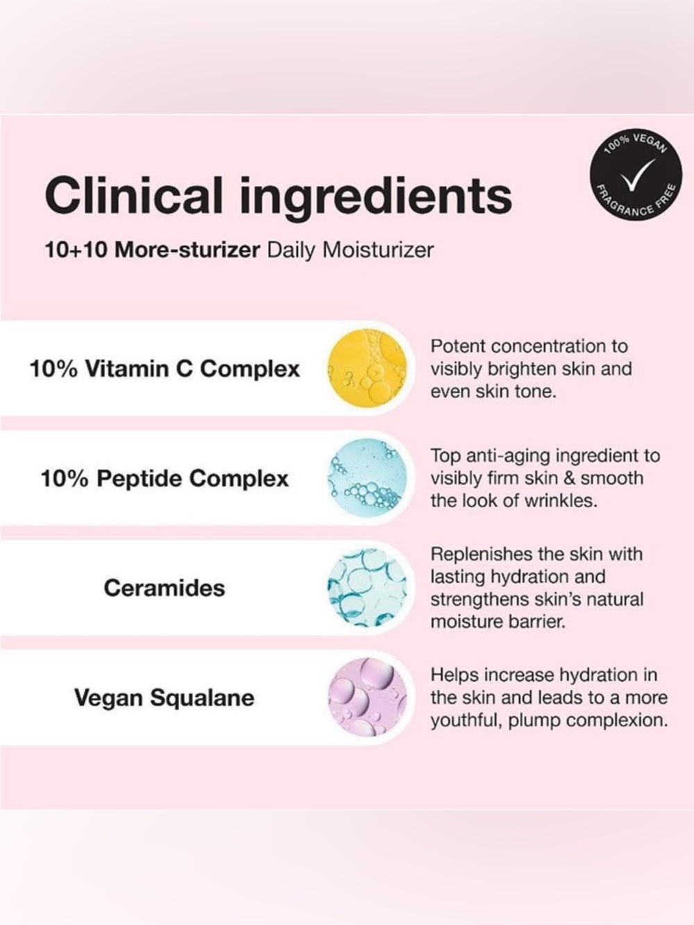10+10 More-Sturizer Pink Moisturizer Cream - NEW IN BOX - Picture 5 of 7
